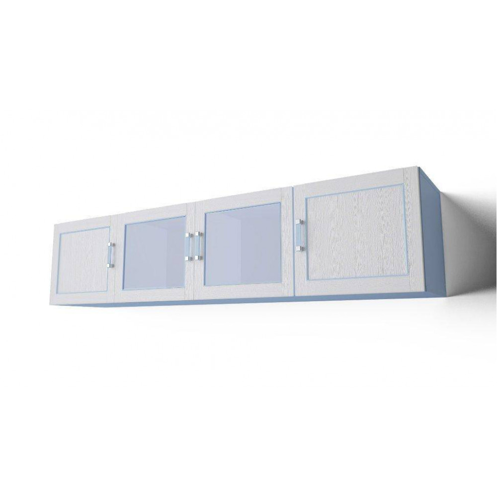 Полка Вояж Консольная со стеклом для Мальчика 207 см