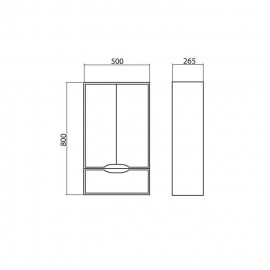 Шкаф Родорс подвесной 50 см