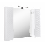 Зеркало Родорс 100 см с пеналами и подсветкой