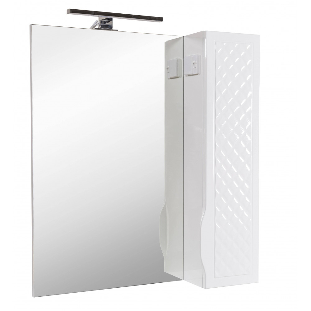 Зеркало Родорс 70 см с пеналом справа и подсветкой