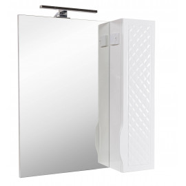 Зеркало Родорс 70 см с пеналом справа и подсветкой