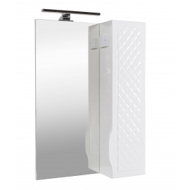 Зеркало Родорс 55 см с пеналом справа и подсветкой