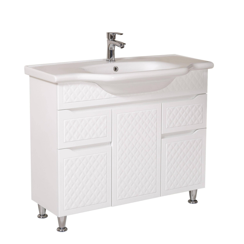 Тумба Родорс напольная 100 см с умывальником