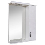 Зеркало Ассоль 65 см с пеналом справа и подсветкой