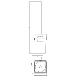 Щетка для унитаза Терра 4788