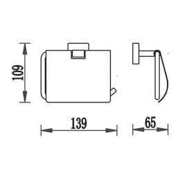 Держатель для туалетной бумаги закрытый Терра 4786