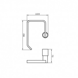 Держатель для туалетной бумаги Маттео 8826
