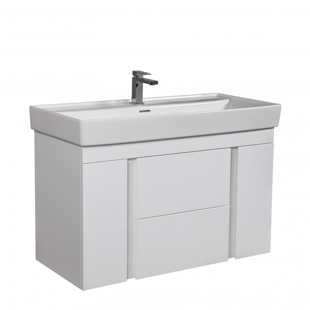 Тумба Капри 100 см консольная с умывальником Sharp