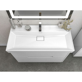 Тумба Капри 100 см консольная с умывальником Sharp