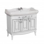 Тумба Микела 100 см белая с умывальником