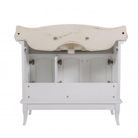 Тумба Микела 100 см белая с умывальником