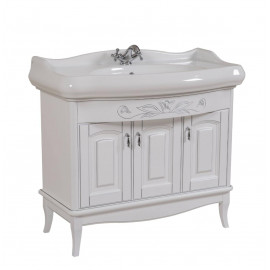 Тумба Микела 100 см белая с умывальником