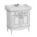 Тумба Микела 80 см белая с умывальником