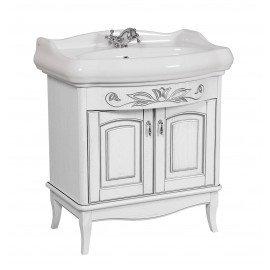 Тумба Микела 80 см белая с умывальником