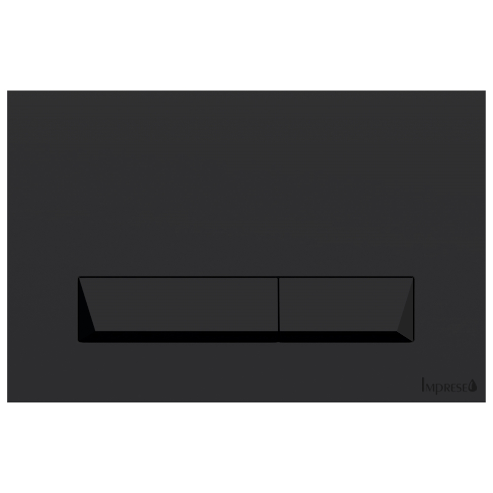 IMPRESE PAN, клавиша смыва, черный soft-touch, пластик