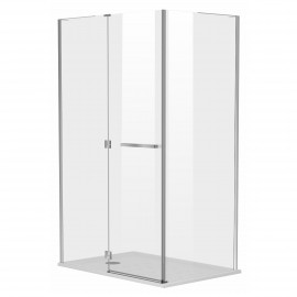 MEGERKA кабина прямоуг-ая 120*80*190см (стекла+двери), распашная, стекло прозрачное 6мм, левая(3 коробки)