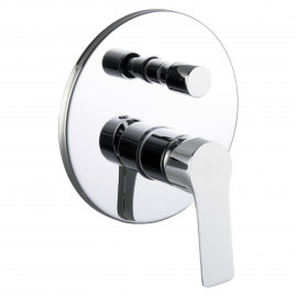 KUCERA смеситель скрытого монтажа (2 функции), круглая накладка, хром