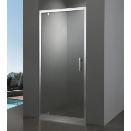 Дверь в нишу 80*190см распашная, профиль хром, стекло прозрачное 5мм