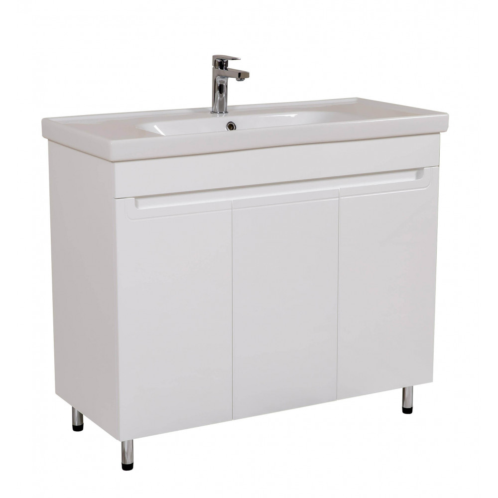 Тумба Омега напольная 100 см с умывальником Frame