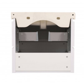 Тумба Венеция консольная 60 см Белая с умывальником Сити