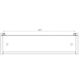 Зеркальный шкаф Париж 65 см с подсветкой
