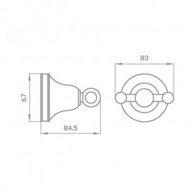 Крючок двойной Виктория 7425