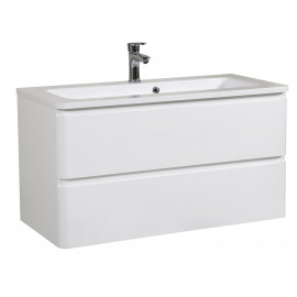 Тумба Акцент консольная 100 см с Умывальником Альфа