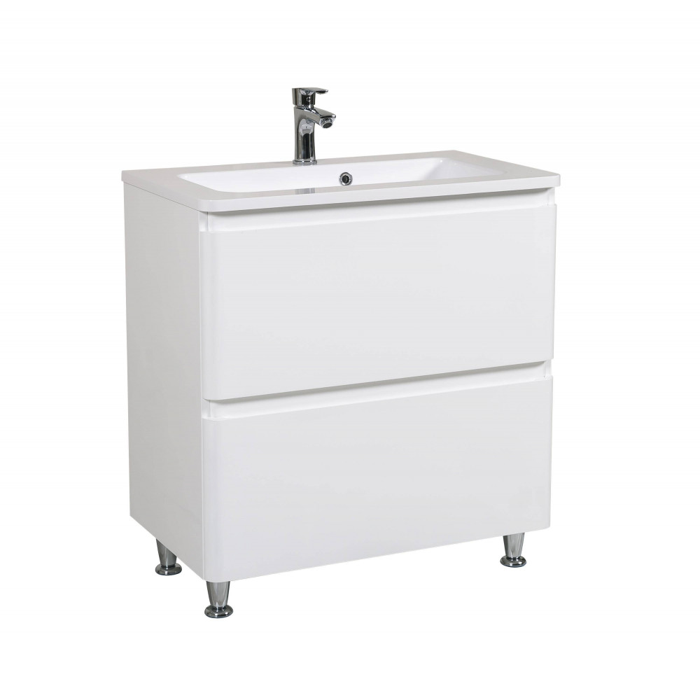 Тумба Акцент Напольная 80 см с Умывальником Альфа