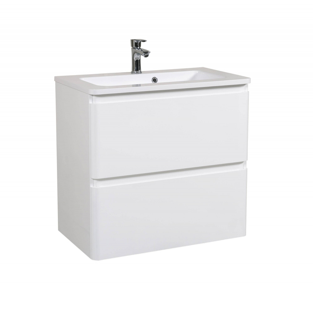 Тумба Акцент Консольная 80 см с Умывальником Альфа