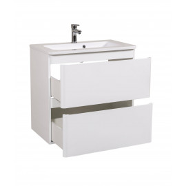 Тумба Акцент Консольная 80 см с Умывальником Альфа