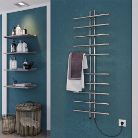 Полотенцесушитель электрический Gray П10 60х1450 Э правое подключение DEFFI G 145.6.10 ER