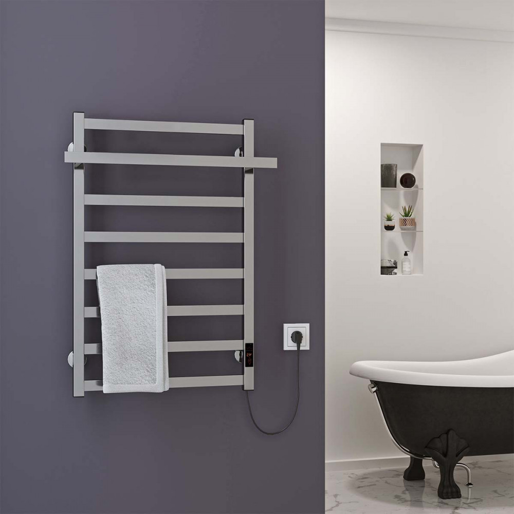Полотенцесушитель электрический Nikole П8 500х800 Э правое подключение DEFFI N 80.50.8 ER