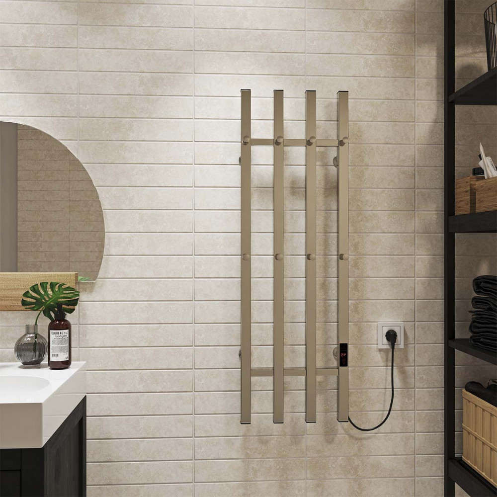 Полотенцесушитель электрический Split П4 300х1200 Э правое подключение DEFFI SP 120.30.4 ER