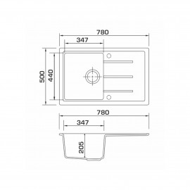Гранитные мойки Toledo
