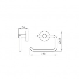 Держатель для туалетной бумаги Глория открытый 8116
