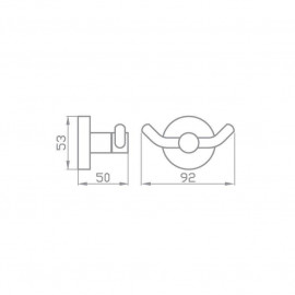 Крючок двойной Глория 8125