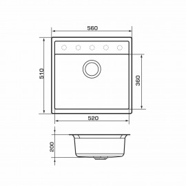 Гранитные мойки Lerida