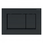 SIGMA30 смывная клавиша, двойной смыв: черный матовый, легко чистящееся покрытие, черный