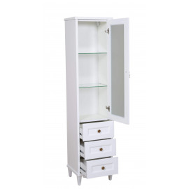 Пенал Лиана белый патина золото 40 см (Правый/Левый)