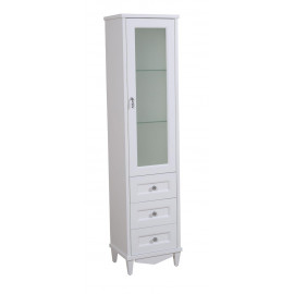 Пенал Лиана белый серебро 40 см (Правый/Левый)