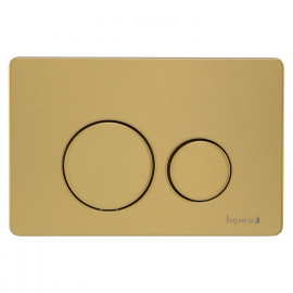 IMPRESE i7111, клавиша смыва, золото сатин, нержавеющая сталь