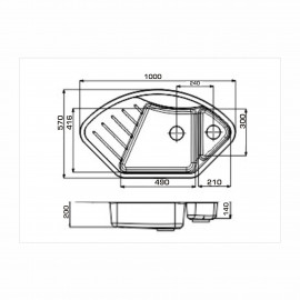 Гранитные мойки Barcelona