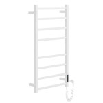 CUADRO электрический полотенцесушитель R, 120W, 500*900мм, сталь 304, 8 перемычек (4-4) квадрат, таймер, термостат 70°С, blanco