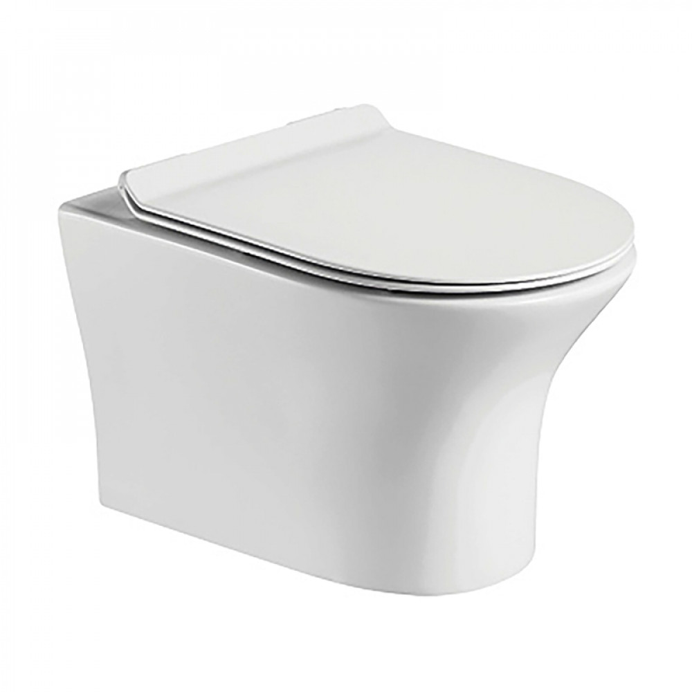 CADIZ  Rimless унитаз подвесной 48,5*36*35см, сиденье Duroplast Slim slow-closing