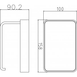 Держатель для туалетной бумаги Леонардо, с подставкой для мобильного телефона