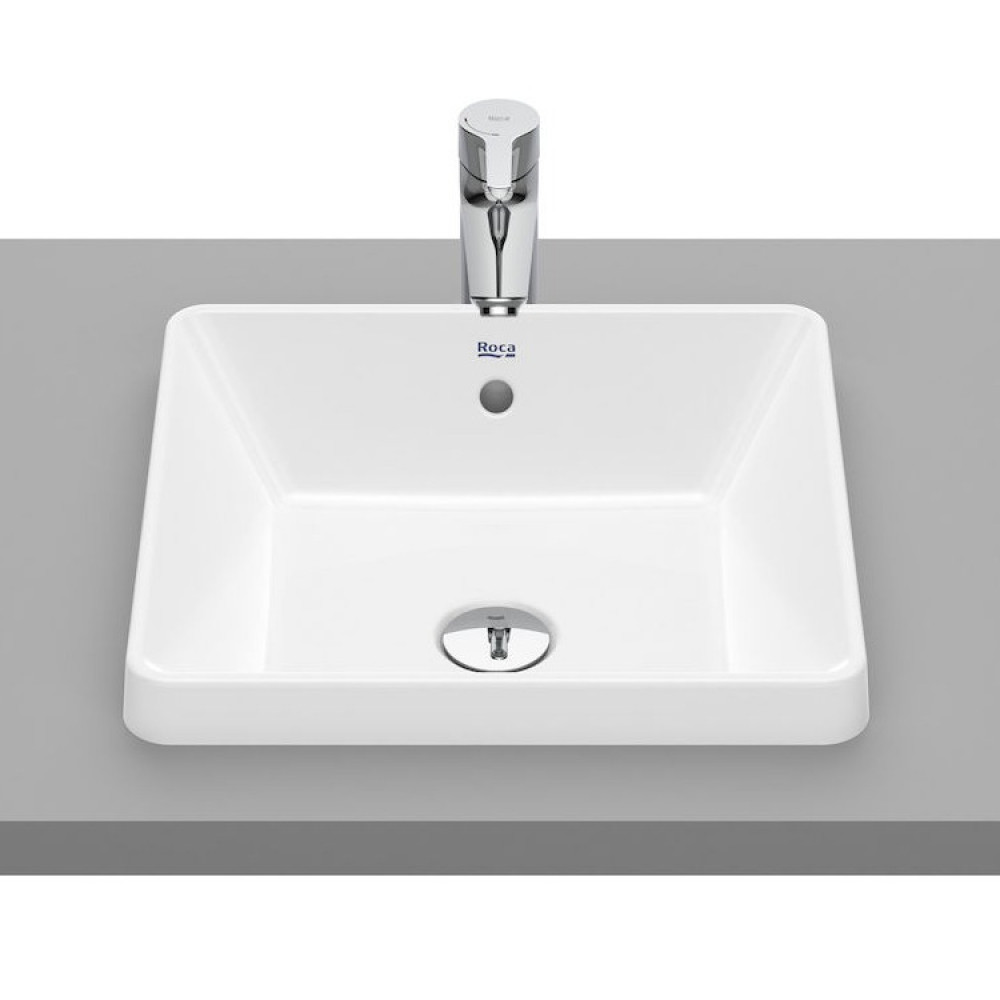 GAP умывальник 39*37 см, встраиваемый, квадратный, без отверстия под смеситель