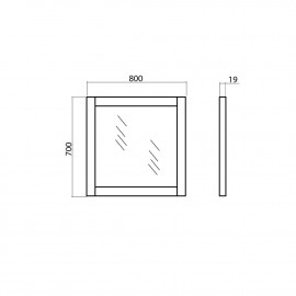 Зеркало Олимпия 80 см
