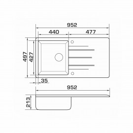 Гранітні мийки Mora