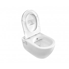 Унитаз подвесной безободковый City с функциею биде, сиденье Bella Soft-Close