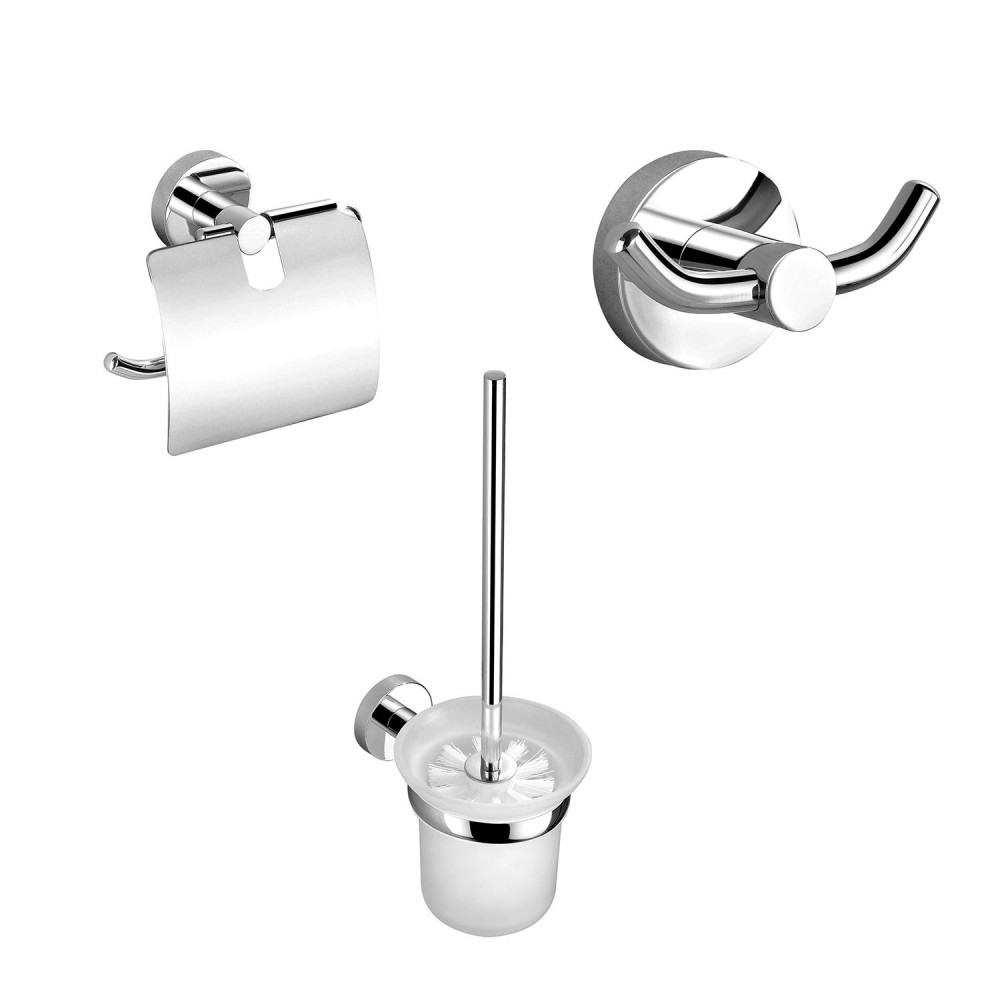 Набор аксессуаров для ванной комнаты Глория, 3 шт